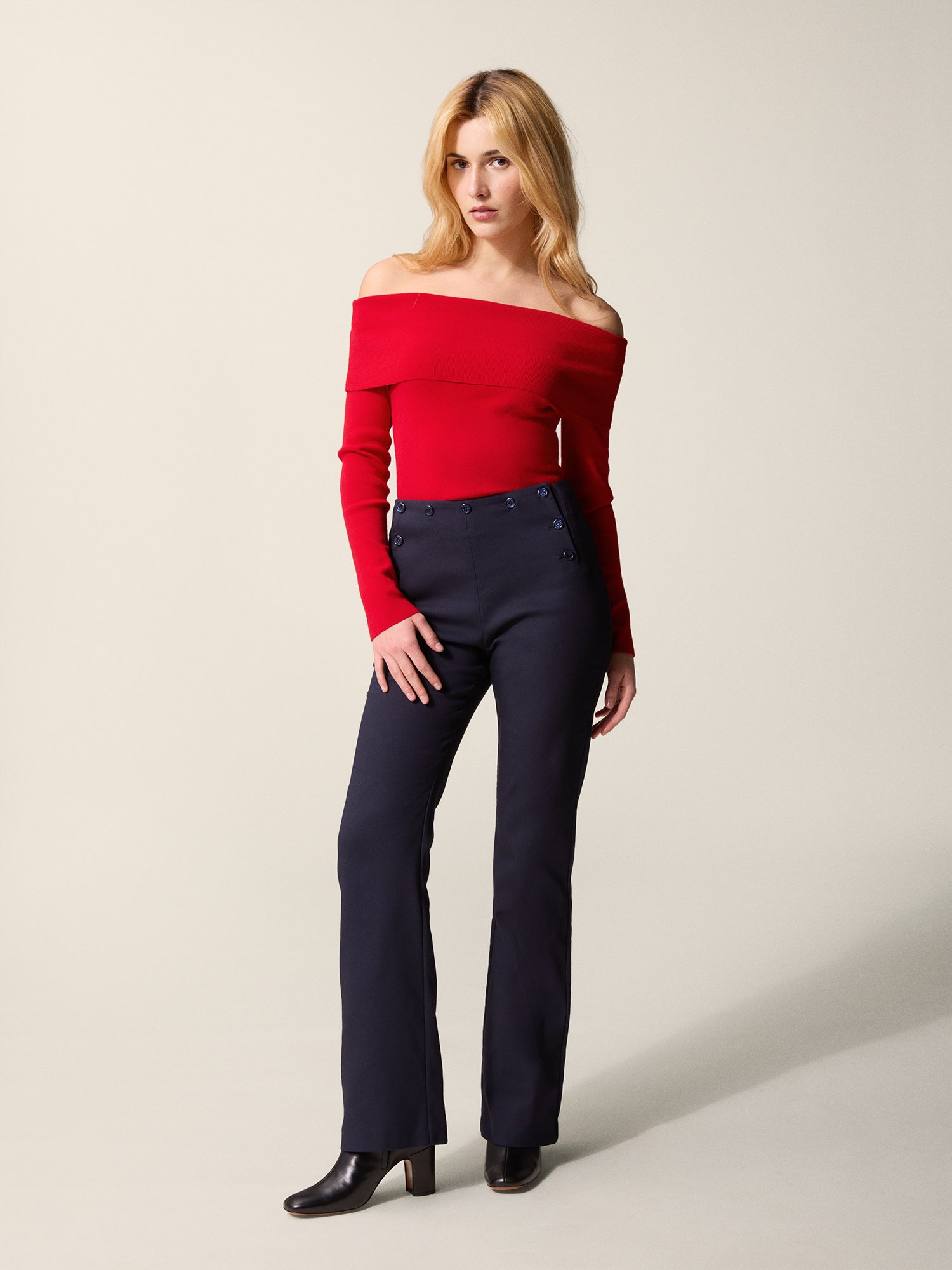 Top Rouge Topshop Manches Courtes Taille M - Occasion Très Bon état