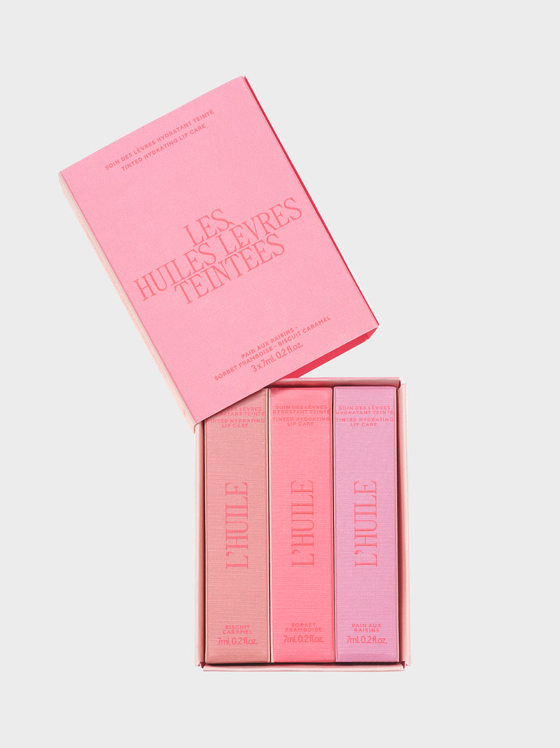 El trío de aceites labiales