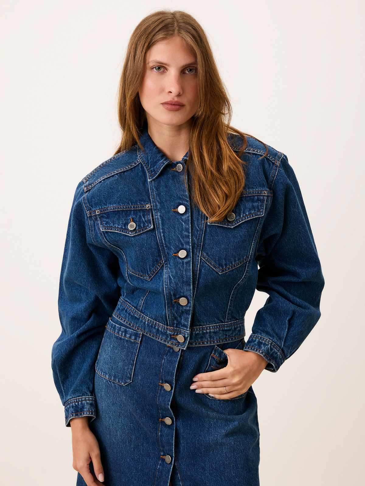 Blue denim jacket Samir | Rouje Blue denim jacket Samir | Rouje