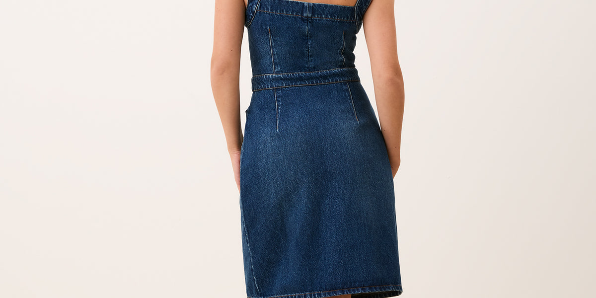 Indigo denim short dress – Cathou