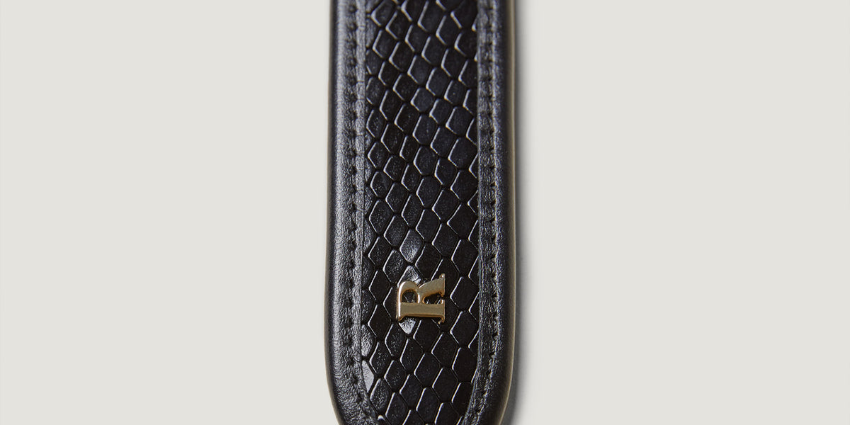 Rouje Black Belt Rouje Skinny Leather Belt Kit - Black Belts, Accessories  main image 3