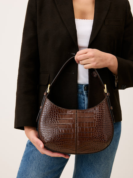 Sac à Main J.Crew En Cuir Marron - Neuf Avec étiquettes - Modèle épaule