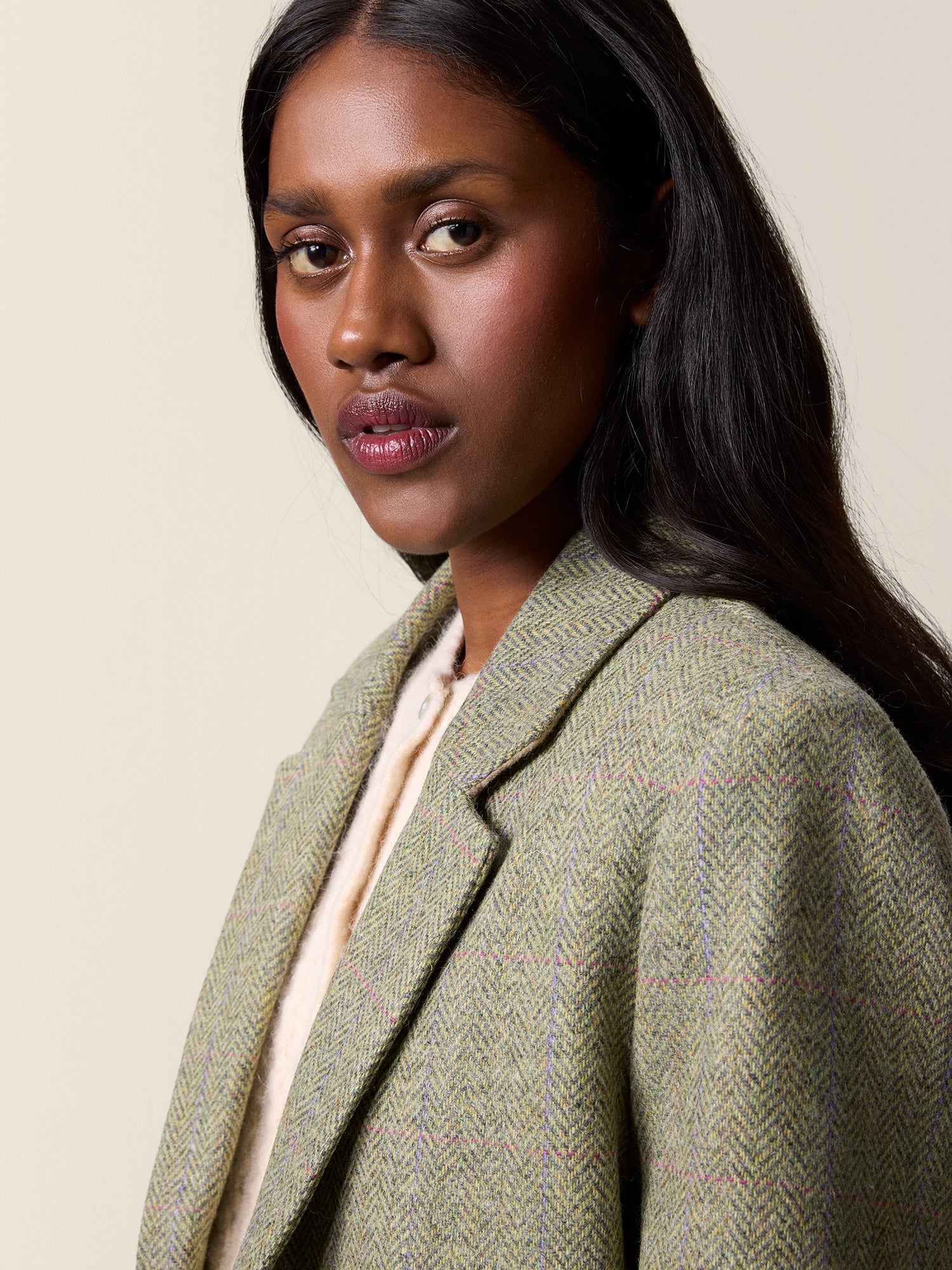 Oversize green woolen jacket | Rouje