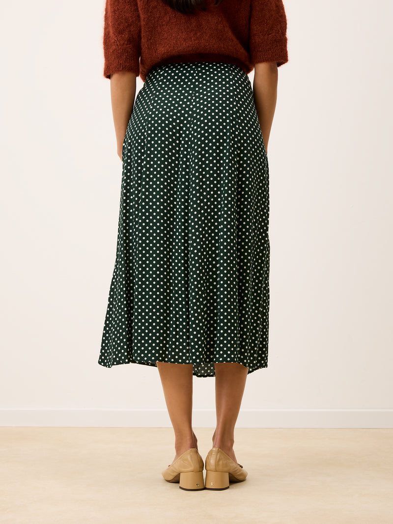 Back view of the Ilona midi skirt