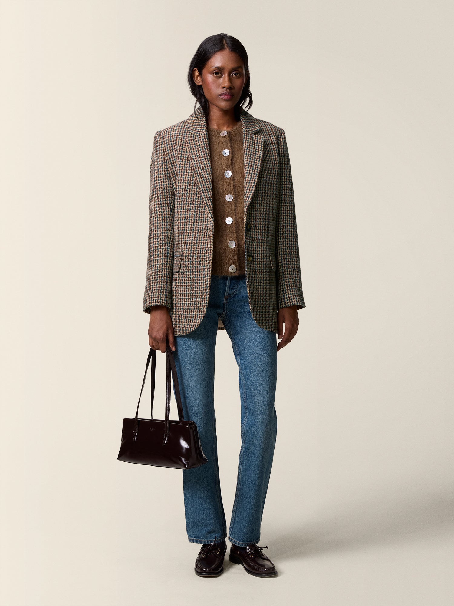 Jacques Pied De Poule Pied De Poule Moutarde • Rouje