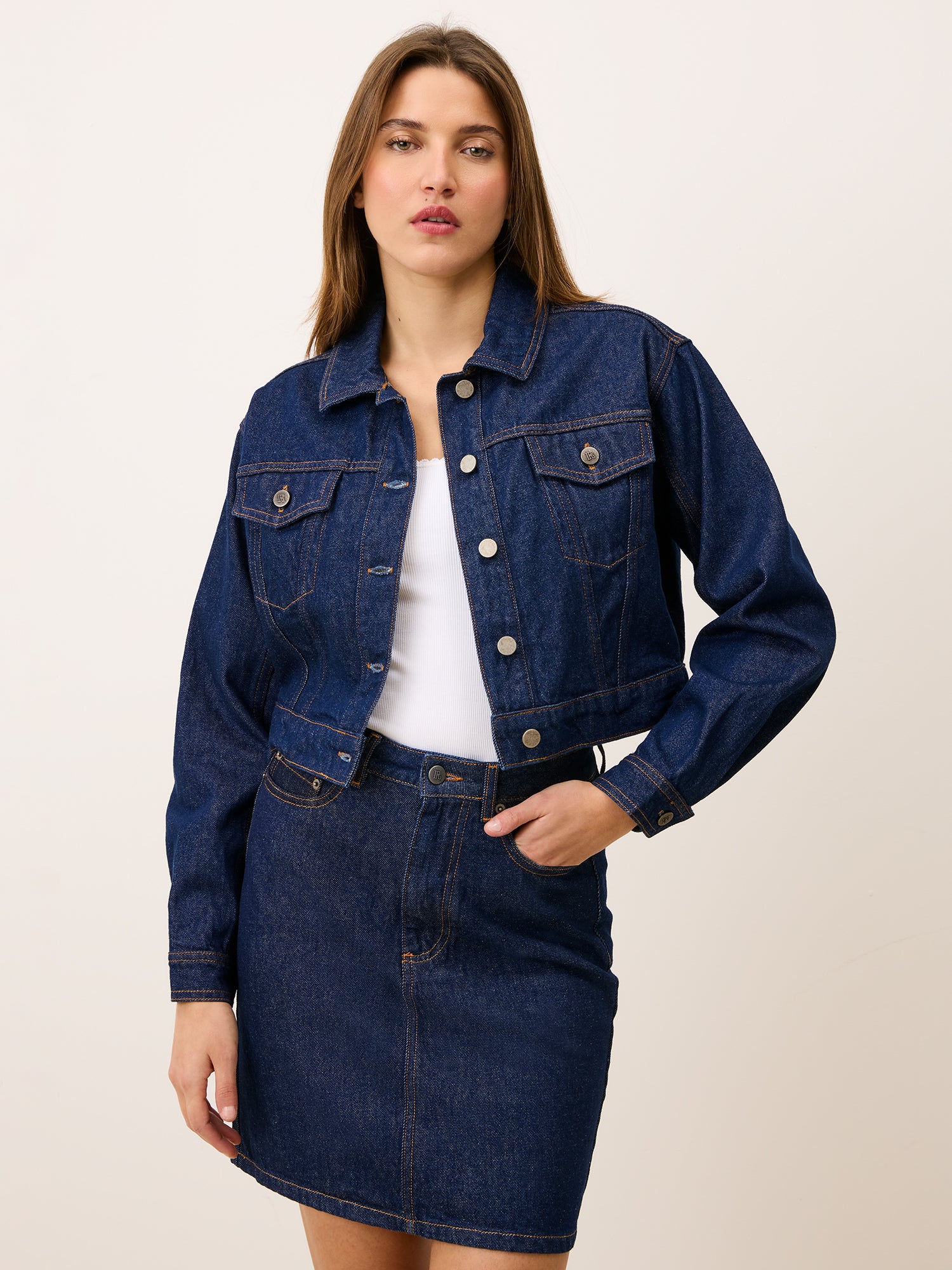 レディース rosarymoon Denim Jacket Denim skirt