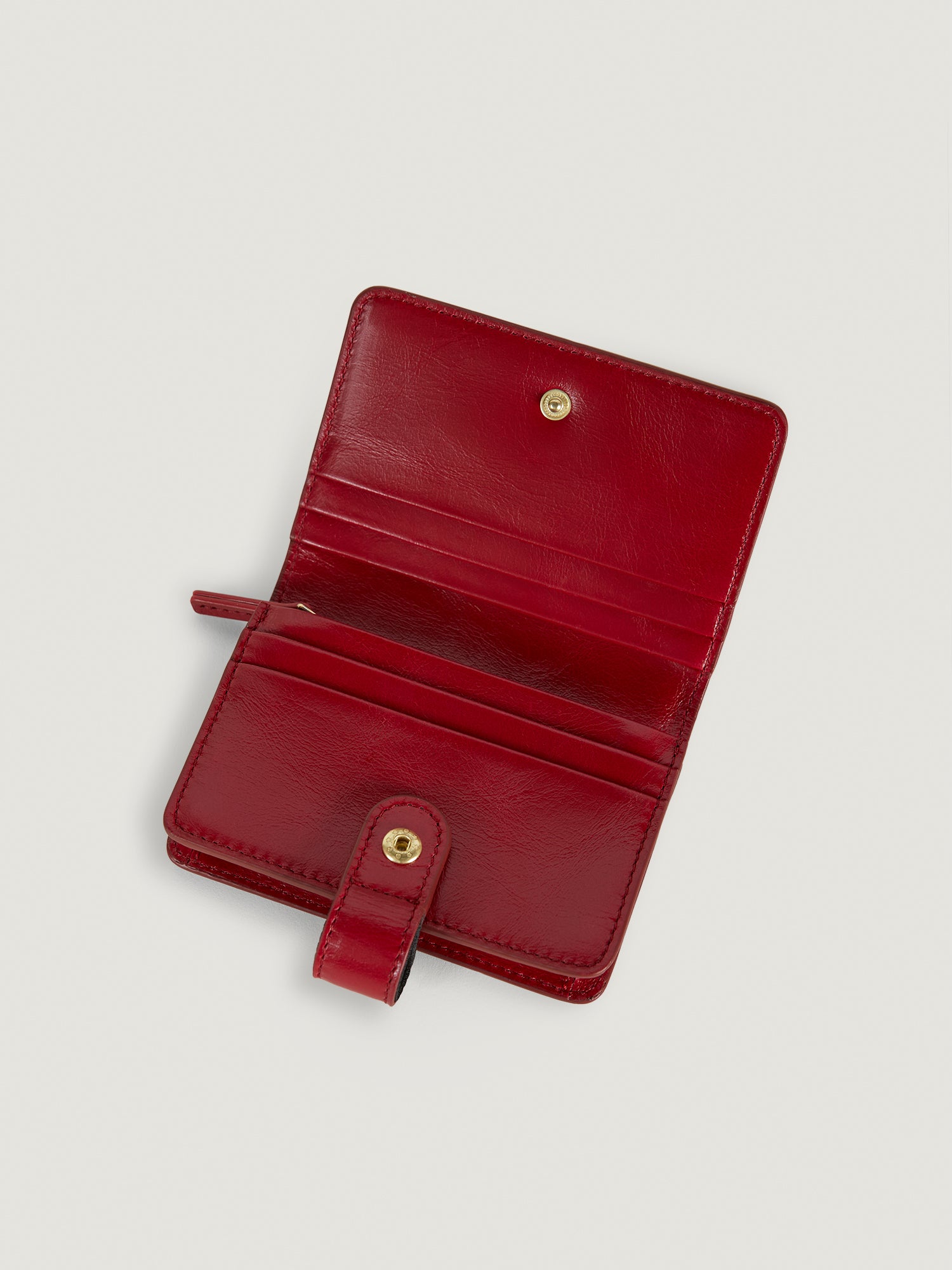 Polyester Rouge Wallet France Red leather wallet | Rouje
