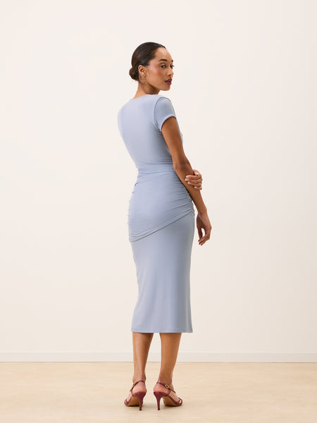 Blue midi dress  Magdalena | Rouje