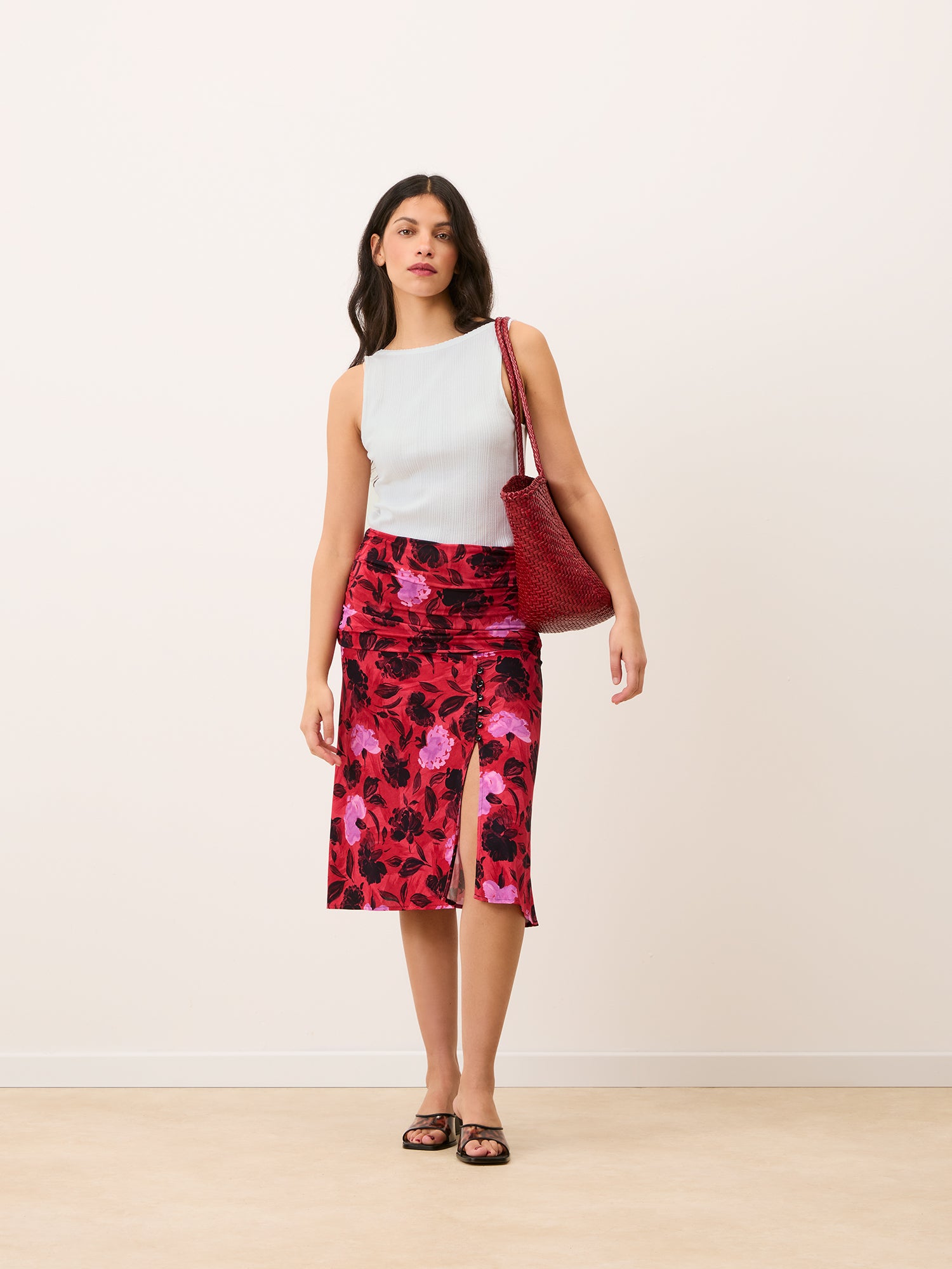 White pointelle long-sleeve top – Maelys | Rouje