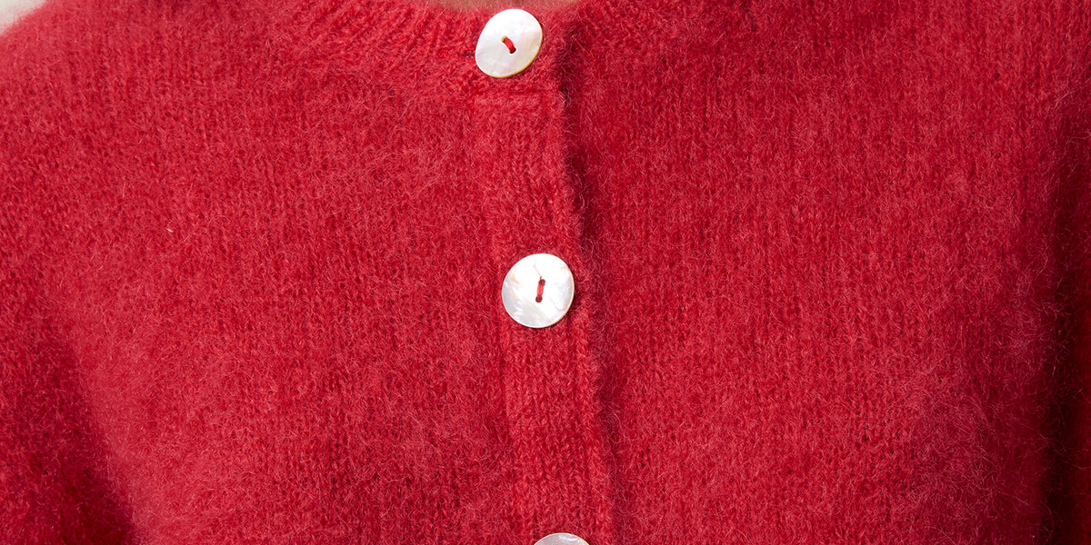 Red mohair cardigan Rouje - Main Image