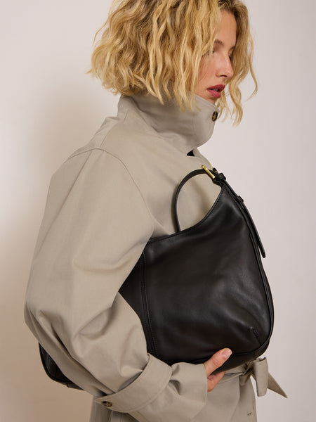 Big bag in black leather | Rouje