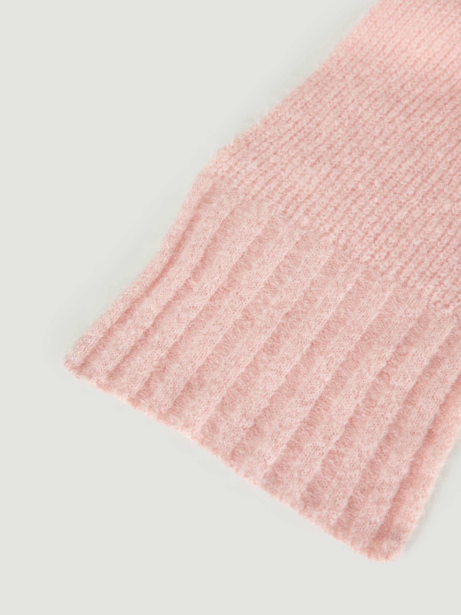 Gorro y bufanda de mohair 2 en 1 rosa | Rouje