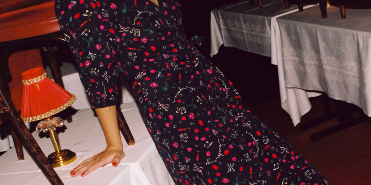 Moulin Rouje” midi wrap dress | Rouje