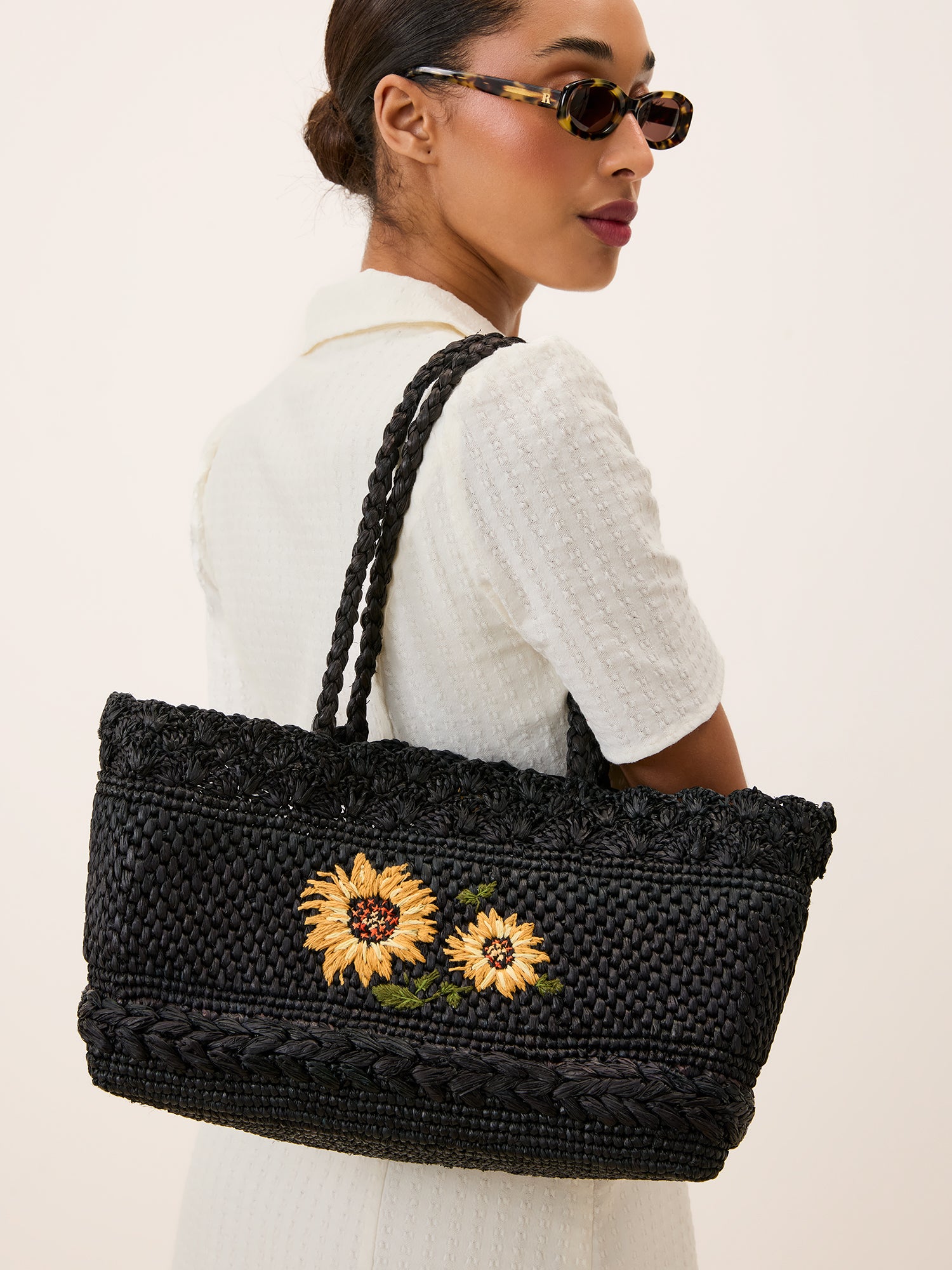 rouje カゴバック Blue basket bag – Square | Rouje