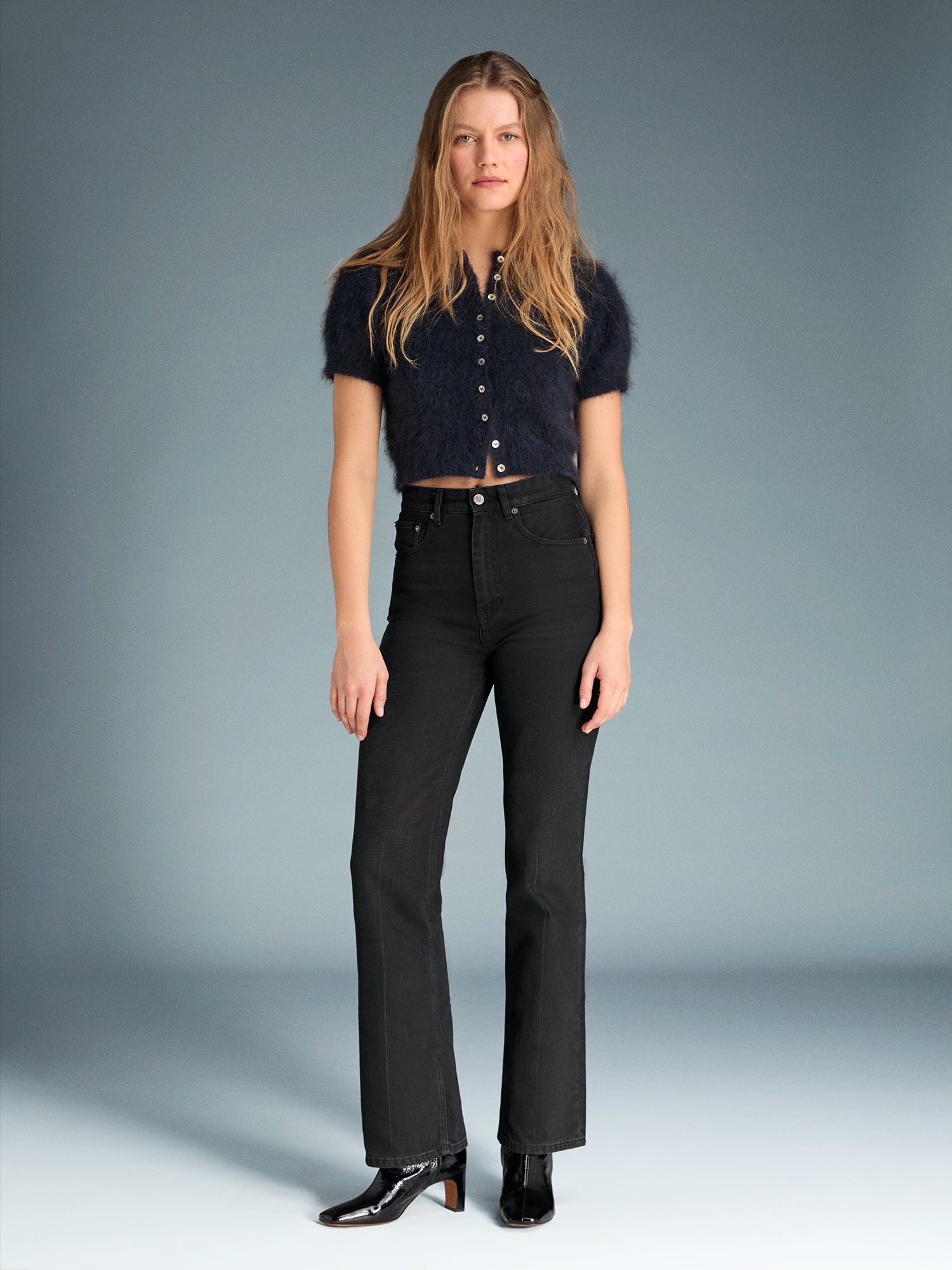 Jeans Slim MADELEINE - Taille 40 - Rouge - Coupe Haute - État Parfait