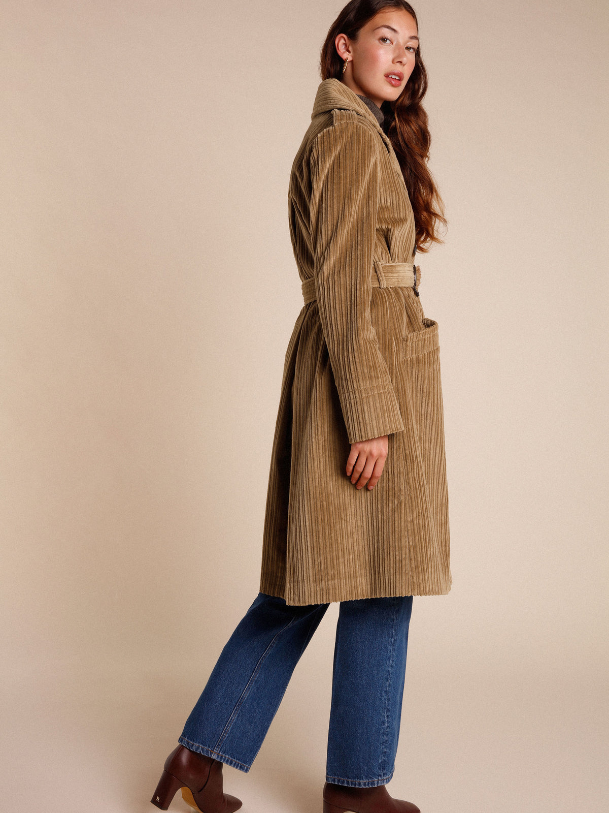 Velvet trench coat | Rouje 